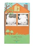 Angel Dear Cuddle Twin Set, White Cow with Grey Spots by Angel Dear [並行輸入品]