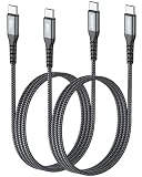 SUNGUY USB Type C ケーブル 1M 【2本組】 PD対応 60W 急速充電 USB C to USB C ケーブル Type C to C USB2.0データ転送 iPhone17/16/15シリーズ、Galaxy S25/S24、iPad Pro/iPad air/MacBook Air/MacBook Proなどのタイプｃ機種に対応 1m グレー