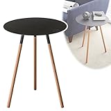 サイドテーブル テーブル 木製 北欧 モダン サイドテーブル プレーン ブラック 02342