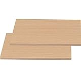 アイリスオーヤマ フリーラック用別売棚板 幅42.3×奥行25.6×高さ1.7cm 2枚入り フレンチオーク FLT-90