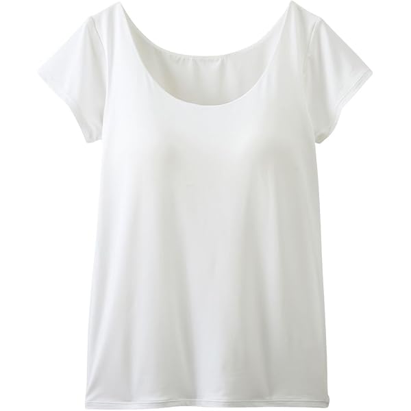 Amazon.co.jp: 無印良品 婦人 なめらかリブブラ半袖Tシャツ レディース
