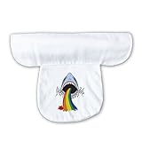 汗取りパッド 汗取りインナー 新生児 ベビー 赤ちゃん キッズ サメと虹 幼稚園汗拭き ガーゼ 綿100% 柔らかい 24x32cm