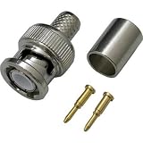 ジェフコム:デンサン BNC型ストレートプラグ LBNC-5C-2P 型式:LBNC-5C-2P（1セット:2個入）