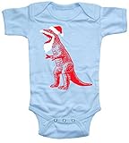 Happy family clothingベビー男の子サンタT - Rexボディスーツ カラー: ブルー