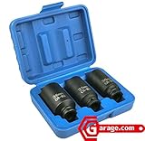 3pcハブナット用インパクトソケットセット 30mm 32mm 36mm N053