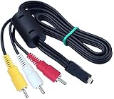 N社 EG-CP16互換 AVケーブル コンデジ用 8ピン コンポジットケーブル RCA 映像出力 (CoolPix AW100 AW110 L840 L830 L820 L810 S9100 S1200pj D7100 D3200 D3300 D5200 D5300) 120cm
