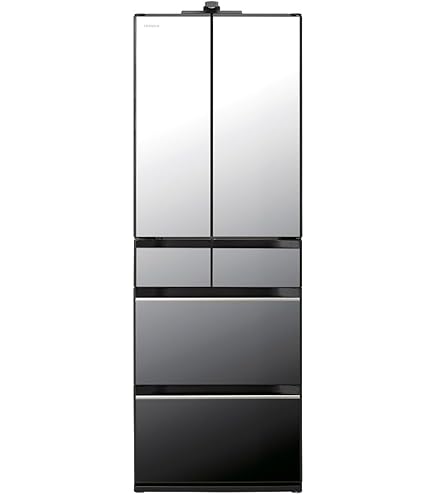 HITACHI 600L 大型冷蔵庫 6ドア ミラーパネル 2021 d4482 HITACHI 600L 大型冷蔵庫 6ドア ミラーパネル 2021 d4482