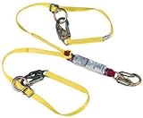 MSA 10088214 Sure-Stop Web Energy-Absorbing Lanyard with 36C Harness Connection and Two 36C Anchorag