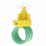 MMRMスーパーミュートUSB冷却手首LEDフラッシュライトファンfor Runningスポーツ イエロー