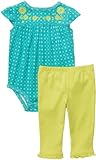 Carter's（カーターズ） :: 2-Piece Bodysuit Pant Set :: ロンパース ボディースーツ パンツ セット :: NB (Newborn) :: 3.6kg (新生児)