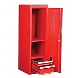 18 Inch Glossy Red End Cabinet for Roller Tool Chest 457 Lb. Load Capacity by US General