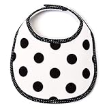 スタイ・ビブ・よだれかけ（丸型）　polka dot large(white)　B3300100
