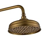 従来デザインアンティーク真鍮仕上げ8インチウォーターフォールシャワーヘッド、雨のスタイルヘッド、Madeソリッド真鍮