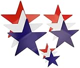 Beistle 55266 9-pack Star Cutouts、アソートカラー