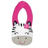 uxcell よだれかけ　赤ちゃん用　ビブ 猫のデザイン ランチ 唾液 タオル ホワイト グレー フクシア