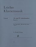 18世紀・19世紀のやさしいピアノ作品集 第1巻/原典版/ヘンレ社/ピアノ・ソロ