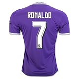 Real Madrid 2016 17 New SEASON 7 Cristiano Ronaldo Away Soccer Jersey L パープル