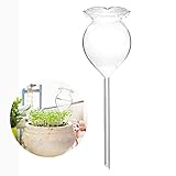 自動灌水装置 ガーデン 盆栽 給水装置 潅漑 水やり 観葉 植物 散水 栽培家ハウス 植物花自動装置 透明ガラス 給水器 かわいい ガラス 家庭用 (鉢)