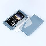 に適合するソニーウォークマンNW-A55HN A56HN A57HN A55 A56 A57 A50 シリーズ 用 ソフトシリコン製耐衝撃性保護シェルケースカバー (ブルーケースとガラス)