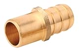 1 / 2 " PEXオス汗アダプタ1 / 2インチ真鍮( Pack of 8 ) Threadedクリンプ継手( pex-msa-12 )