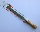 木工ヤスリ(木柄付) 150ミリ 平型 オニ目 WH1-150