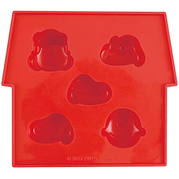 Amazon スヌーピー シリコントレー レッド 製氷皿 お菓子 型 シリコン製 モールド トレイ 手作り チョコ かわいい ゼリー型 プリン型 Peanuts Snoopy キッチン用品 キャラクター グッズ 西海岸 アメリカン雑貨 製氷皿 オンライン通販