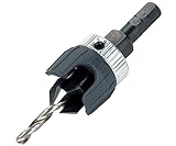 Wolfcraft 2544000 3.2-12mm Screw Starter with Countersink and Depth Stop by Wolfcraft [並行輸入品]