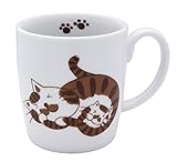 有田焼 ねこの マグカップ まん丸ねこ (茶) Y042-6