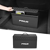 プリウス 専用車 トランク 収納 ボックス PRIUS 専用 プリウス 60系 50系 40系 30系 20系 プリウスα シリーズ 車用 収納ケース ツールボックス 大容量 折り畳み可能 防汚 滑り止め 蓋付き 雑貨収納(プリウス 専用,ブラック)