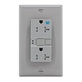 Eaton GFCI Self-Test 20A -125V Tamper & Weather Resistant Duplex Receptacle with Standard Size Wallp
