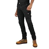 [KOMINE] バイク用 パンツ PK-7443 プロテクトライディングコットンカーゴパンツ 07-7443 メンズ Black M