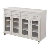 JKプラン Lyckaland キッチンカウンター キャビネット120cm幅　ホワイト　FLL-0005-WH