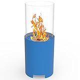 Regal Flame Capelli Fire Pit Ventlessテーブルトップポータブルバイオエタノール暖炉inブラック Blue ブルー ET7004BLU