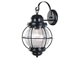 Kenroy Home 90963BL Hatteras Large Lantern, Black [並行輸入品]