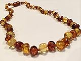 Maximum Effective Baltic Amber Teething Necklace Lemon Cognac Honey for Infant Baby Babies Toddler B