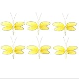 ナイロントンボの装飾キラキラ – ミニメッシュオーガンジードラゴンフライ装飾ウェディングパーティーテーブル散布スクラップブッククラフトカード女の子寝室赤ちゃん保育園ホーム壁デコレーションby bugs