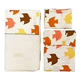 baby.e-sleep(ベビーイースリープ)×QUARTER REPORT ピジョンダブルガーゼカバーセット(アプリコット ダブルガーゼ 掛カバー+フィットシーツ+ピロケース)