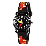 Venhoo Kids Watches Cartoon Waterproof Silicone Children Wristwatches Time Teacher Gifts for Boys Gi