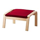 IKEA(イケア) PO?NG ダンスボー ミディアムレッド バーチ材突き板 09901798 フットスツール、バーチ材突き板、ダンスボー ミディアムレッド