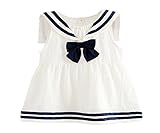 （ディゾン）dizoon 春夏 子供 ベビー キッズ 女の子 ワンピース ドレス スカート アクセサリ 可愛い服 セーラー 海軍風 ピンク ネイビー 白 70 80 85 90 100cm 3-24ヶ
