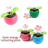 おもちゃギフトソーラーフラワーホームの飾りスウィングダンスフラワーカラフルなソーラーパワーはオートカーフラップフラワー植木鉢フリップ