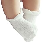 Ainial　ソックス　ベビー　幼児用　キッズソックス　靴下　メッシュ　網仕様　通気性抜群　春夏　新生児 コットン　ショート丈　女の子 赤ちゃん　お祝い 出産祝い プレゼント　0-1歳　3足セット