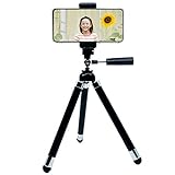 キング スマートフォン 三脚 レインボーエイト ブラック ARE8-BK 8段 自由雲台 ローアングル スマホ対応 821522