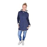 Pumpumly 多機能マタニティウェア ママコート ベビーキャリアに最適 マタニティ ロングパーカー 産後用 カンガルー セーター フード付 ダッカー付き 春 秋 冬 S/M/L/2XL