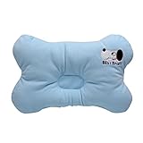 Bestbaby 30x18cm Organic Cotton Baby Head Pillow Soft Baby Bedding (Blue)