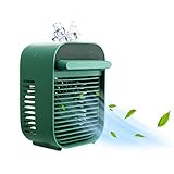 【夏に快適に！1台3役】冷風扇 卓上クーラー 小型 Oia 扇風機 3段階風量調節 風向上下角度調整可能 水/氷入れ 強力 冷感 霧化式 静