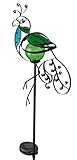 Moonrays 92224 Solar Powered Landscape Peacock Stake Light [並行輸入品]