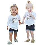 Franterd MomMe親子長袖ブラウストップスファミリOutfit Clothes Baby 2T ホワイト