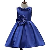 WIN 子供ドレス 発表会ドレス ゴージャス 女の子フォーマルドレス ピアノ発表会 こどもドレス キッズドレス 結婚式 演奏会 誕生パーティ (150cm, ブルー)