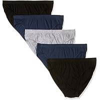 Hanes Men's Underwear Cotton Hipster Brief (5 Pack)